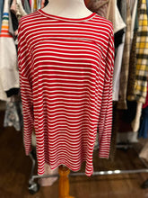 Load image into Gallery viewer, Red &amp; White Stripe Top
