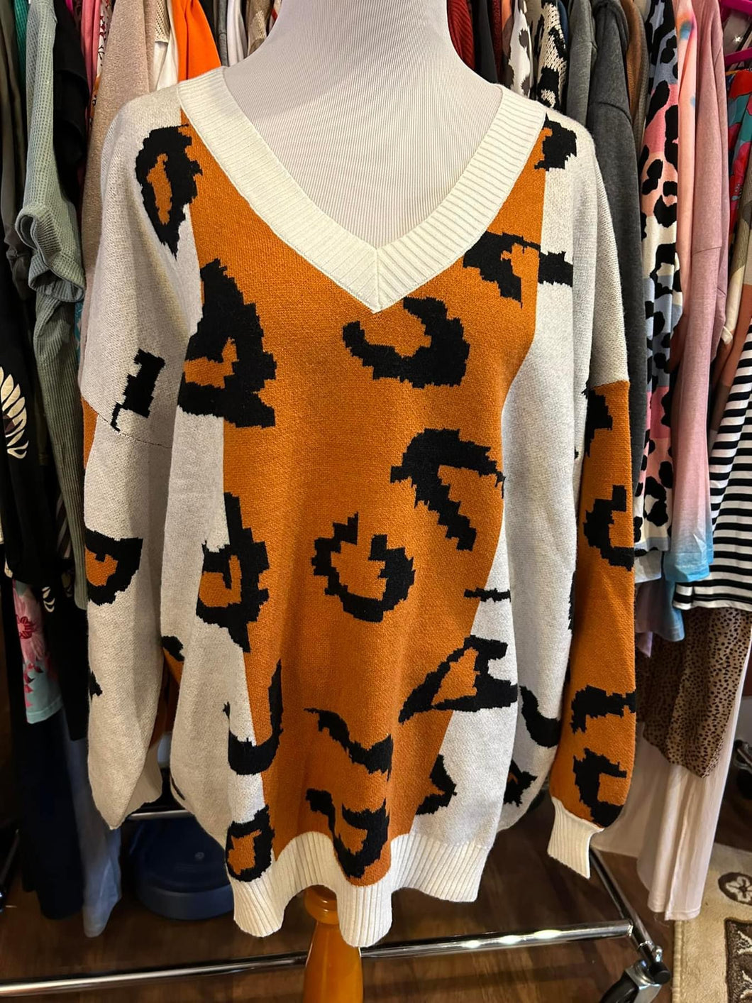 Camel & Cream Sweater