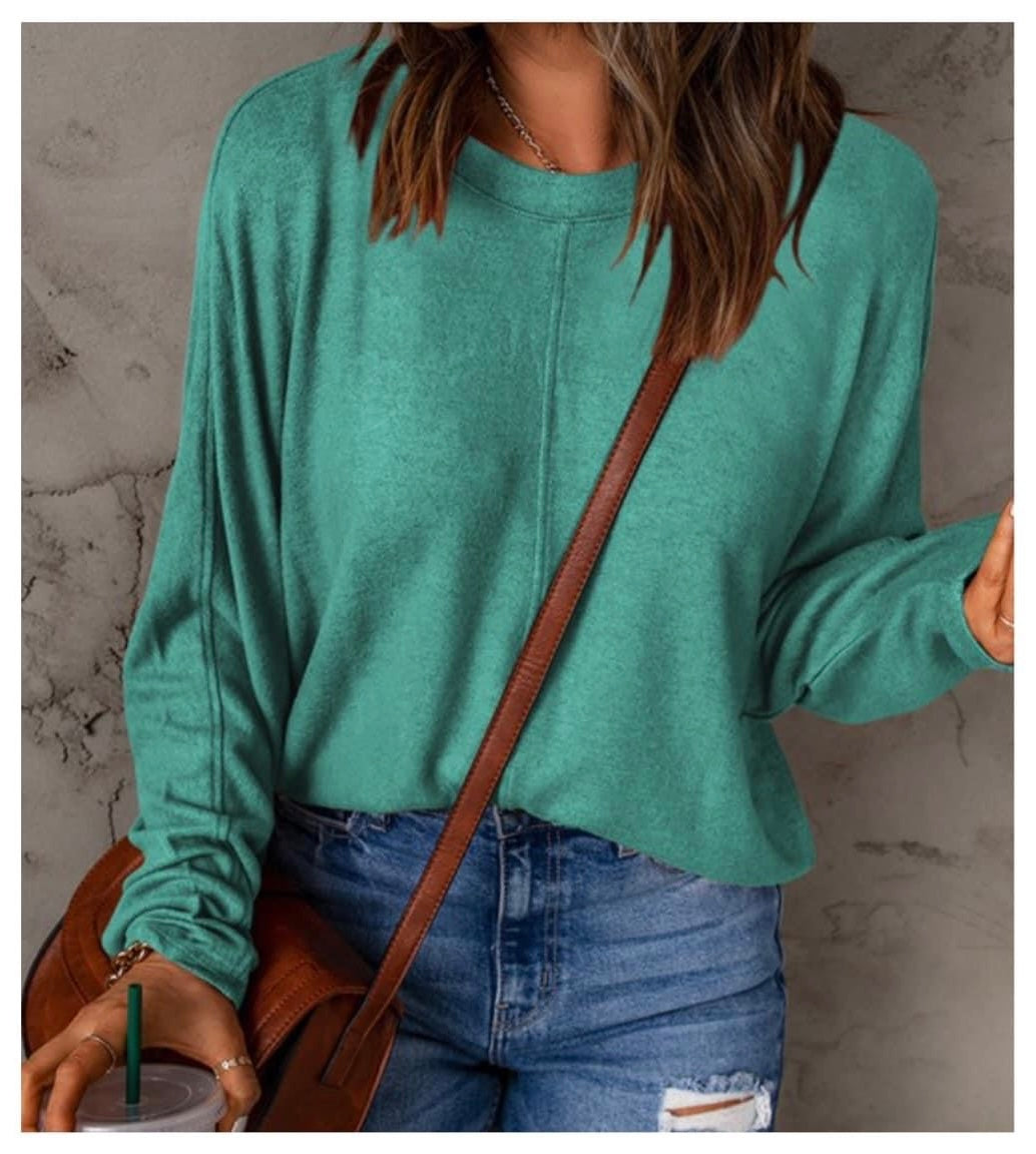 Aqua Dolman Sleeve Top